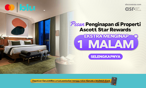 Ekstra Menginap 1 Malam di Properti Ascott Star Rewards dengan Bayar Pakai bluCard 