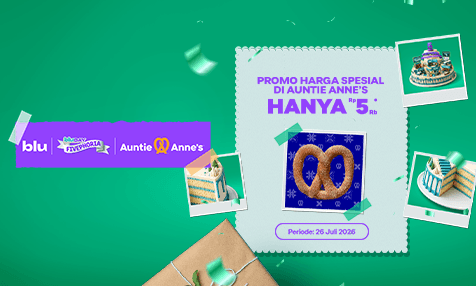 Hanya Rp 5 Ribu! Jajan di Auntie Anne's Bayar Pakai QRIS blu