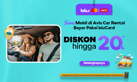 Sewa Mobil di Avis Car Rental Bayar Pakai bluCar, Diskon hingga 20%