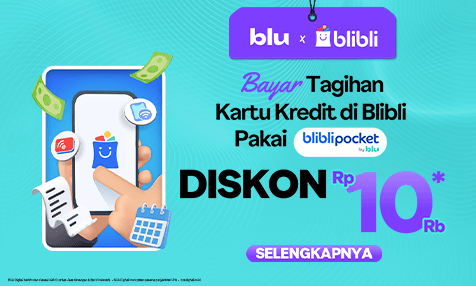 Diskon Rp 10 Ribu Bayar Tagihan Kartu Kredit di Blibli Bayar Pakai Blibli Pocket