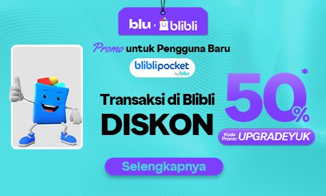 Promo untuk Pengguna Baru Blibli Pocket, Transaksi di Blibli Diskon 50%