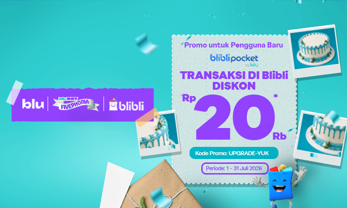 Diskon Rp 20 Ribu untuk Pengguna Baru Blibli Pocket