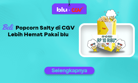 Hanya Rp 10 Ribu! Beli Popcorn Salty CGV Bayar Pakai blu