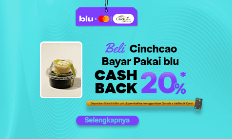 Cashback 20% Jajan Cinchcao Bayar Pakai blu
