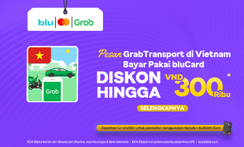 Pesan GrabTransport di Vietnam Bayar Pakai bluCard, Diskon hingga VND 300 Ribu