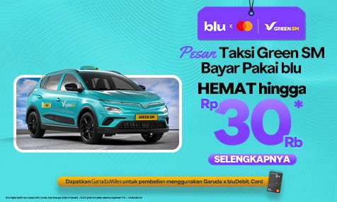 Pesan Taksi Green SM Bayar Pakai blu, Hemat hingga Rp 30 Ribu