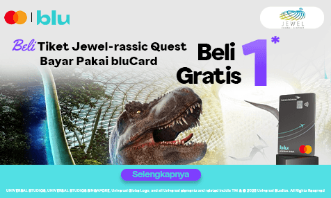 Promo Tiket Beli 1 Gratis 1 di Jewel-rassic Quest Bayar Pakai bluCard