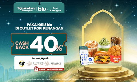 Cashback 40% Pakai QRIS blu di Outlet Kopi Kenangan