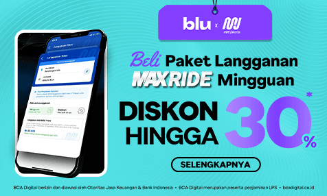 Beli Paket Langganan MAXRIDE Mingguan, Diskon hingga 30% 2