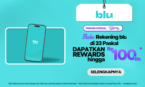 Dapatkan Rewards hingga Rp 100 Ribu dengan Buka Rekening blu di Mall 23 Paskal, Bandung