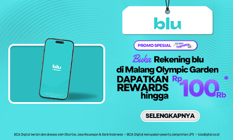 Dapatkan Rewards hingga Rp 100 Ribu dengan Buka Rekening blu di Malang Olympic Garden