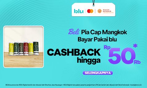 Beli Pia Cap Mangkok Bayar Pakai blu, Cashback hingga Rp 50 Ribu