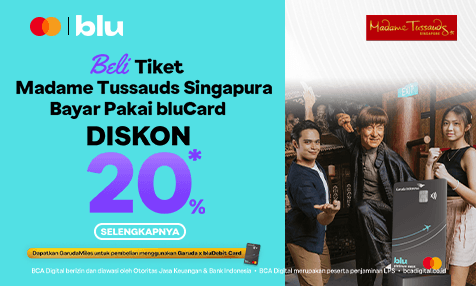 Beli Tiket Madame Tussauds Singapura Pakai bluCard Diskon 20%
