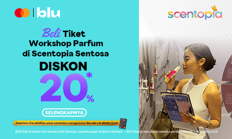 Diskon 20% Beli Tiket Workshop Parfum Scentopia Sentosa Pakai bluCard