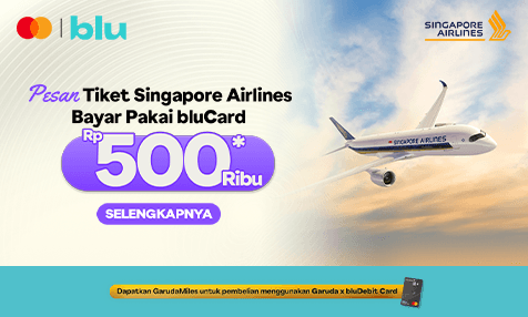 Dapatkan Voucher MAP Senilai Rp 500 Ribu dengan Pesan Tiket Singapore Airlines