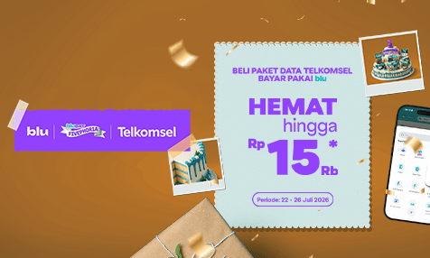 Hemat hingga Rp 15 Ribu Beli Paket Data SIMPATI di Aplikasi blu
