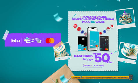 Cashback hingga Rp 50 Ribu Transaksi Online di Merchant Internasional Pakai bluValas